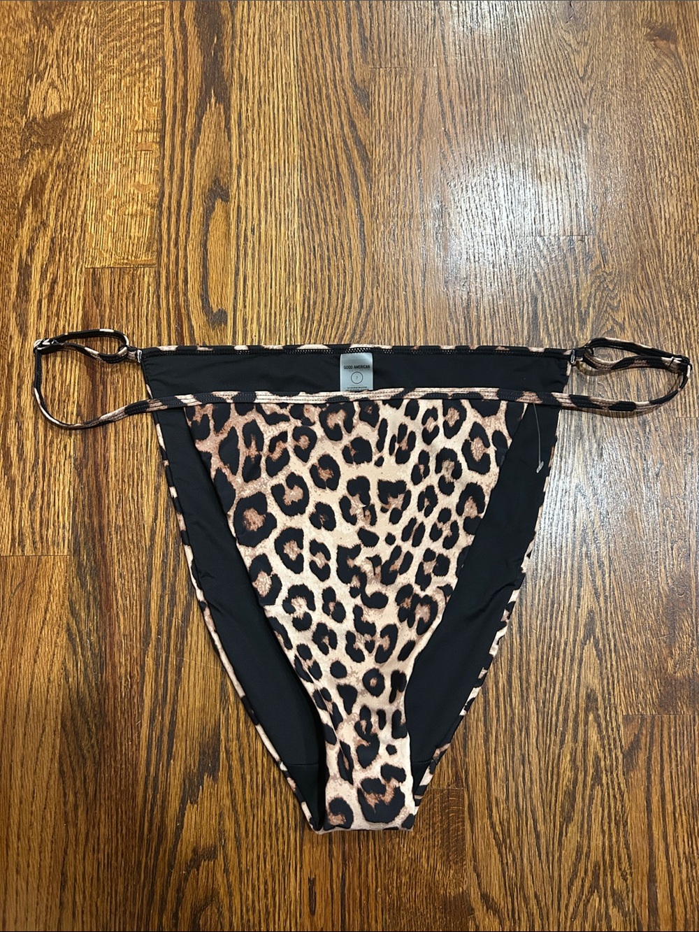 GOOD AMERICAN Leopard Perfect Fit Bikini Bottoms Sz 4X NWOT